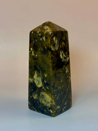 Mossland Nephrite Jade – Polished Tower (1) Tower The Crystal Avenues 