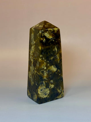 Mossland Nephrite Jade – Polished Tower (2) Tower The Crystal Avenues 