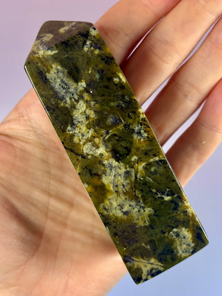 Mossland Nephrite Jade – Polished Tower (2) Tower The Crystal Avenues 