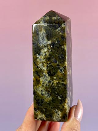 Mossland Nephrite Jade – Polished Tower (2) Tower The Crystal Avenues 
