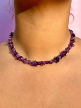 Indlæs billede til gallerivisning NATURAL AMETHYST CHIP CHOKER NECKLACE Necklace The Crystal Avenues 
