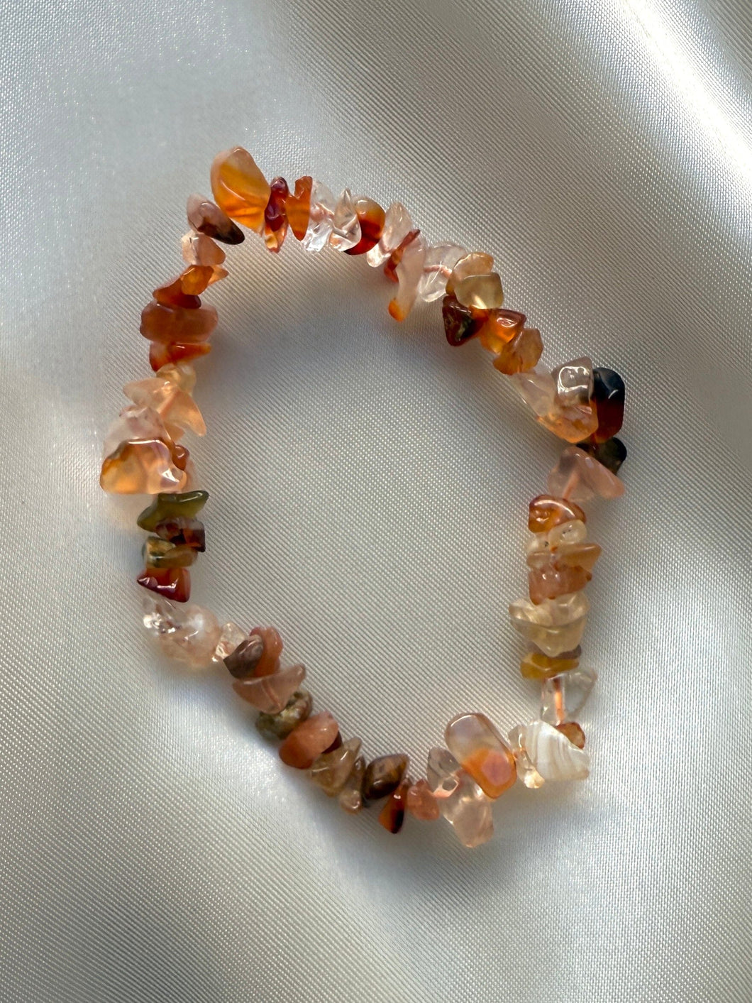 NATURAL CARNELIAN CHIP BRACELET Bracelet The Crystal Avenues 