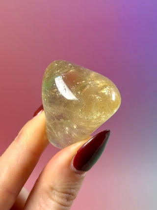 NATURAL CITRINE FREEFORM (2) tumble stone The Crystal Avenues 