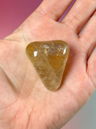NATURAL CITRINE FREEFORM (2) tumble stone The Crystal Avenues 