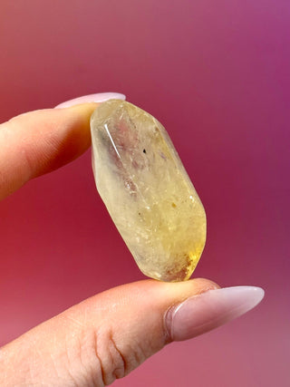 NATURAL CITRINE FREEFORM (2) tumble stone The Crystal Avenues 