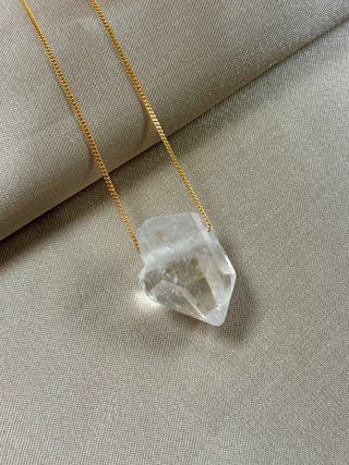 NATURAL ROCK CRYSTAL POINT PENDANT (5) pendant The Crystal Avenues 