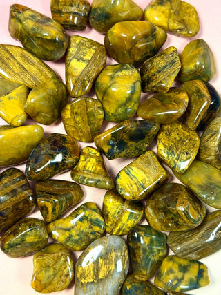 NELLITE (LIONSKIN) TUMBLE STONE Tumble Stone The Crystal Avenues 