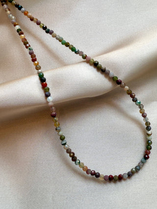 OCEAN JASPER FACET CHOKER NECKLACE Necklace The Crystal Avenues 