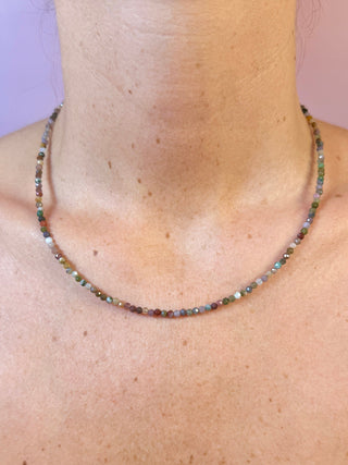 OCEAN JASPER FACET CHOKER NECKLACE Necklace The Crystal Avenues 