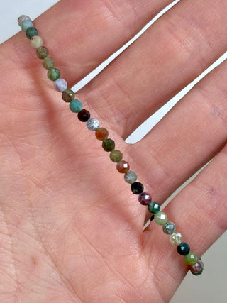 OCEAN JASPER FACET STRETCH BRACELET Bracelet The Crystal Avenues 