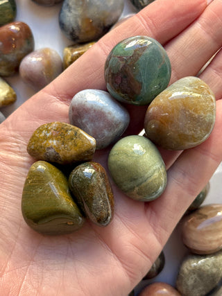 OCEAN JASPER TUMBLE STONE Tumble stone The Crystal Avenues 