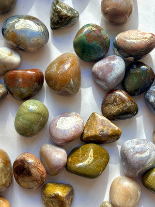 OCEAN JASPER TUMBLE STONE Tumble stone The Crystal Avenues 