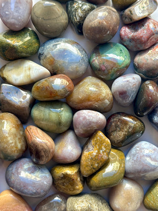 OCEAN JASPER TUMBLE STONE Tumble stone The Crystal Avenues 