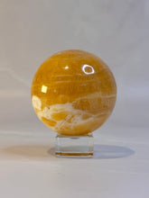 Indlæs billede til gallerivisning ORANGE CALCITE SPHERE (1) Raw Crystal The Crystal Avenues 
