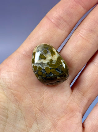 ORBICULAR OCEAN JASPER (13) Tumble Stone The Crystal Avenues 