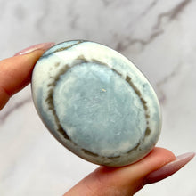 Load image into Gallery viewer, OWYHEE BLUE OPAL - PALM STONE (2) tumble stone The Crystal Avenues 
