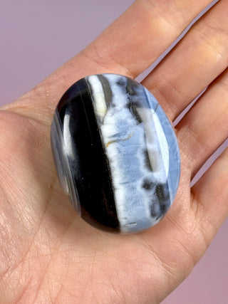 OWYHEE BLUE OPAL - PALM STONE (4) Palm stone The Crystal Avenues 