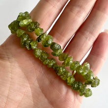 Load image into Gallery viewer, PERIDOT CHIP CHOKER NECKLACE Bracelet The Crystal Avenues 
