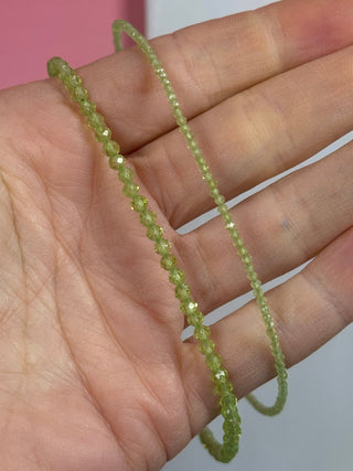 PERIDOT FACET CHOKER NECKLACE Necklace The Crystal Avenues 