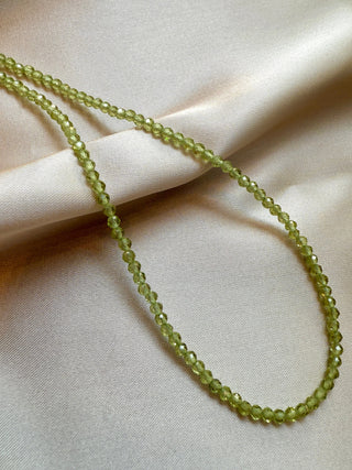 PERIDOT FACET CHOKER NECKLACE Necklace The Crystal Avenues 
