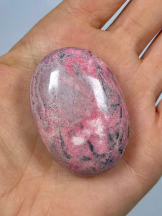 PERUVIAN RHODONITE PALM STONE (3) tumble stone The Crystal Avenues 