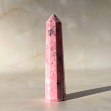 Load image into Gallery viewer, PERUVIAN RHODONITE TOWER (3) tumble stone The Crystal Avenues 
