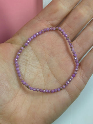 PHOSPHOSIDERITE FACET STRETCH BRACELET Bracelet The Crystal Avenues 