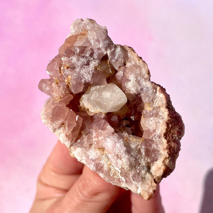 PINK AMETHYST GEODE (23) Druze The Crystal Avenues 