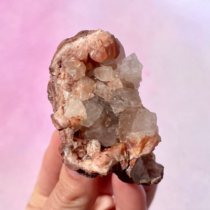 PINK AMETHYST GEODE (24) Druze The Crystal Avenues 