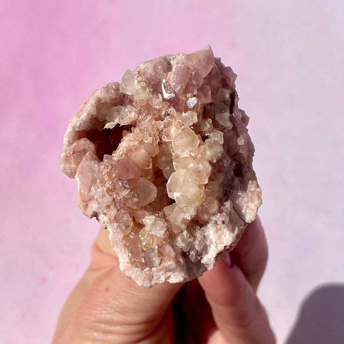 PINK AMETHYST GEODE (30) Druze The Crystal Avenues 