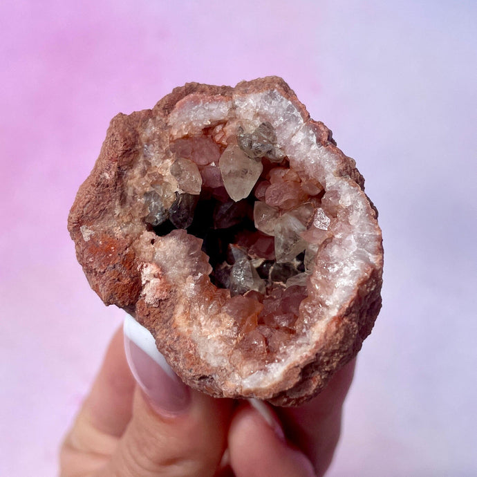 PINK AMETHYST GEODE (9) Druze The Crystal Avenues 