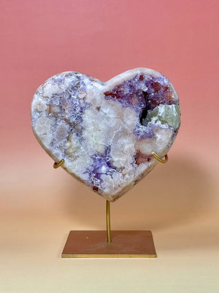 PINK AMETHYST HEART - EXCLUSIVE QUALITY (11) Druze The Crystal Avenues 