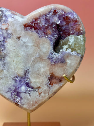 PINK AMETHYST HEART - EXCLUSIVE QUALITY (11) Druze The Crystal Avenues 