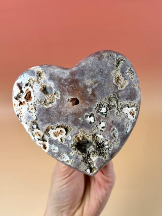 PINK AMETHYST HEART - EXCLUSIVE QUALITY (12) Druze The Crystal Avenues 