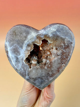 PINK AMETHYST HEART - EXCLUSIVE QUALITY (12) Druze The Crystal Avenues 