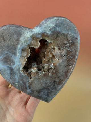 PINK AMETHYST HEART - EXCLUSIVE QUALITY (12) Druze The Crystal Avenues 