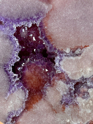 PINK AMETHYST HEART - EXCLUSIVE QUALITY (5) Druze The Crystal Avenues 