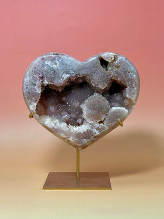 PINK AMETHYST HEART - EXCLUSIVE QUALITY (7) Druze The Crystal Avenues 