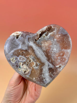 PINK AMETHYST HEART - EXCLUSIVE QUALITY (8) Druze The Crystal Avenues 