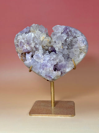 PINK AMETHYST HEART - EXCLUSIVE QUALITY (9) Druze The Crystal Avenues 