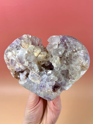 PINK AMETHYST HEART - EXCLUSIVE QUALITY (9) Druze The Crystal Avenues 
