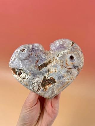 PINK AMETHYST HEART - EXCLUSIVE QUALITY (9) Druze The Crystal Avenues 