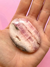 Indlæs billede til gallerivisning PINK ARAGONITE PALM STONE (4) tumble stone The Crystal Avenues 
