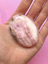 Indlæs billede til gallerivisning PINK ARAGONITE PALM STONE (6) tumble stone The Crystal Avenues 
