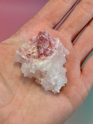 PINK HALITE (1) Tumble Stone The Crystal Avenues 