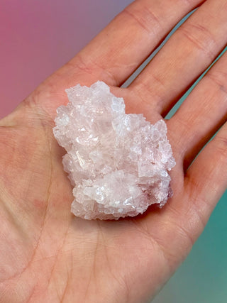 PINK HALITE (1) Tumble Stone The Crystal Avenues 