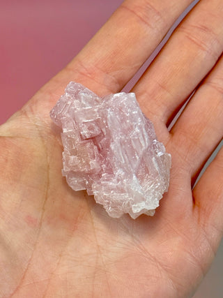 PINK HALITE (2) Tumble Stone The Crystal Avenues 