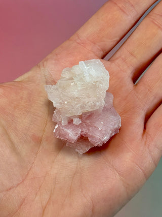 PINK HALITE (3) Tumble Stone The Crystal Avenues 