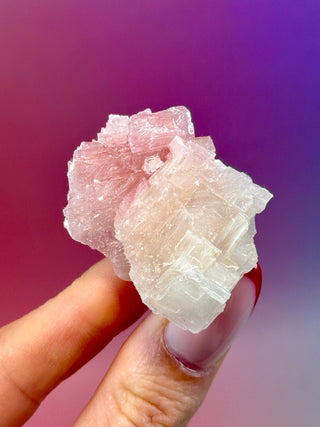 PINK HALITE (3) Tumble Stone The Crystal Avenues 