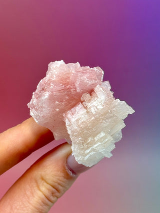 PINK HALITE (3) Tumble Stone The Crystal Avenues 